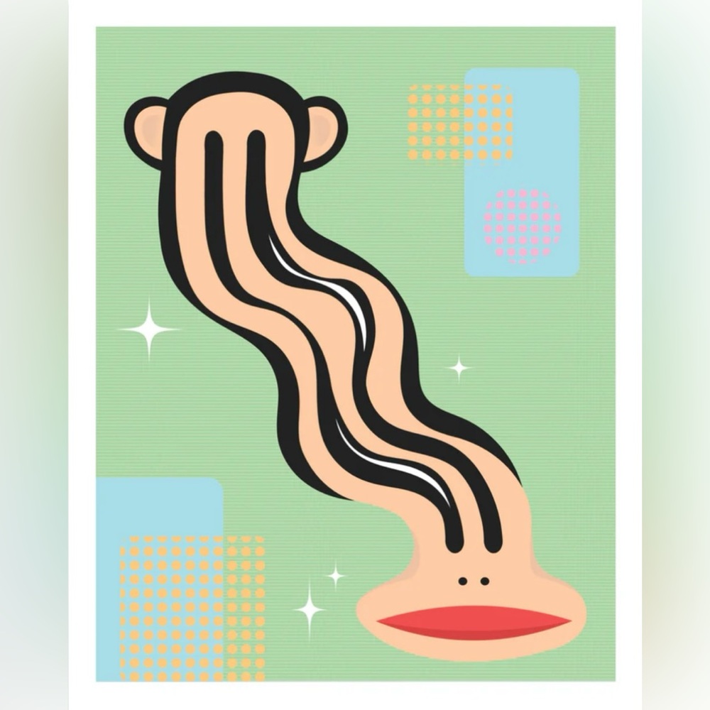 Retro Paul Frank Art Print